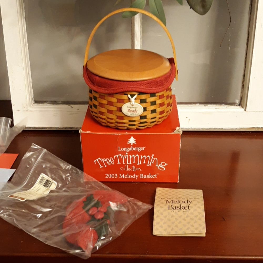 2003 longaberger tree Trimming Melody set